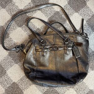 Coach Metallic Leather Satchel - Coach